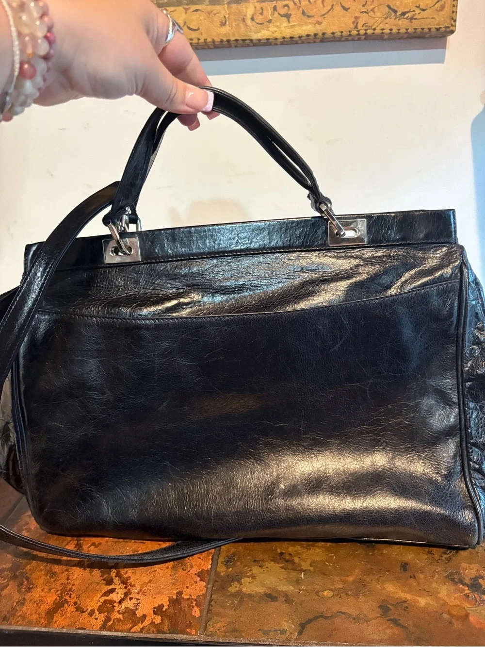 Trussardi sleek black